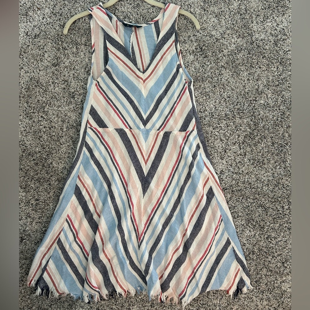 Indigo Rein Striped Sleeveless Sundress